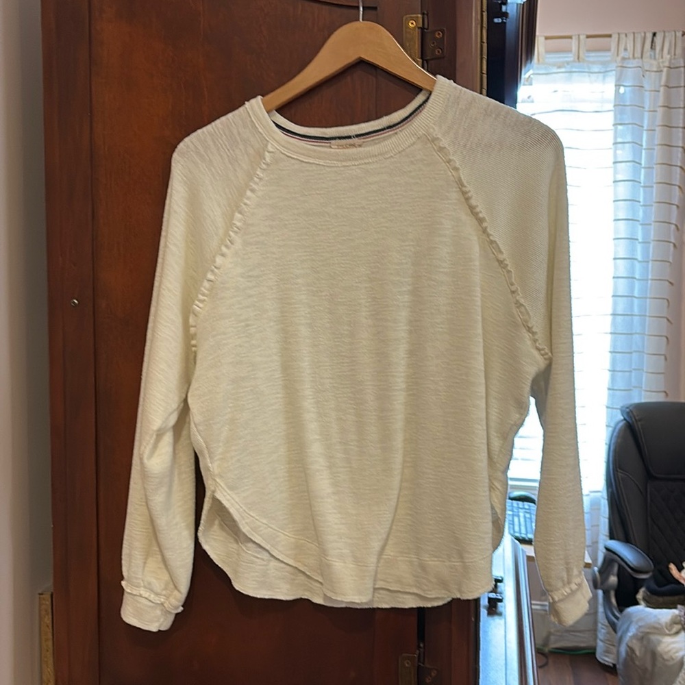 Anthropology Pilcro, extra small sweater top cream